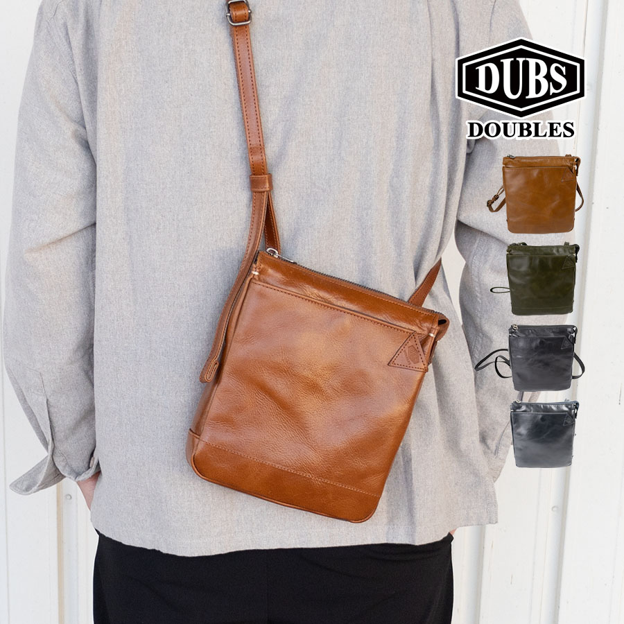 DOUBLES（ダブルス） ショルダーバッグ メンズ 小さい b5 本革 革