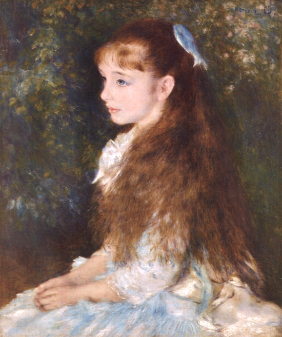 ルノワール 絵画 イレーヌ・カーン・ダンヴェール嬢（可愛いイレーヌ