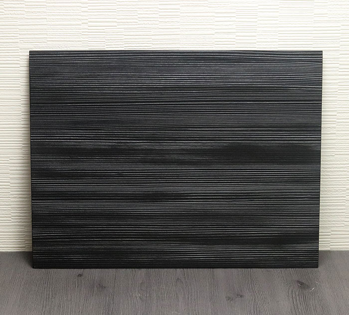 トレー お盆 木製 敷膳 和杉 板膳 ランチョンマット 黒 秋田杉 大館