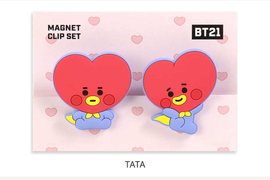 BT21 マグネットクリップ BTS 公式 グッズ 防弾少年団 バンタン 2個