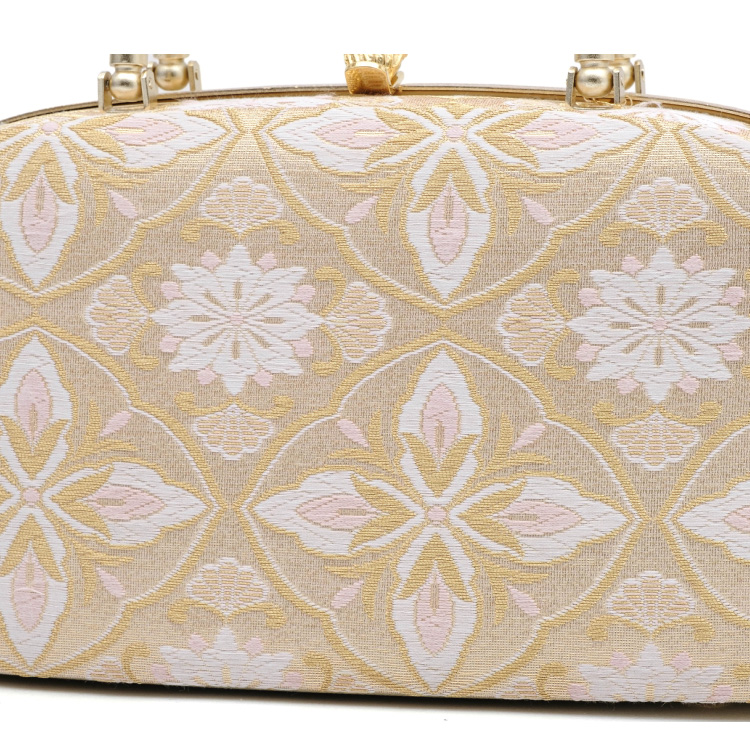 草履バッグ セット 世美庵 金 ゴールド Lサイズ 日本製 高級 着物 帯地