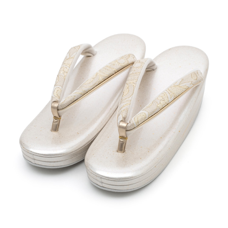 草履バッグ セット 華三彩 金 ゴールド M/L クラッチバッグ 日本製