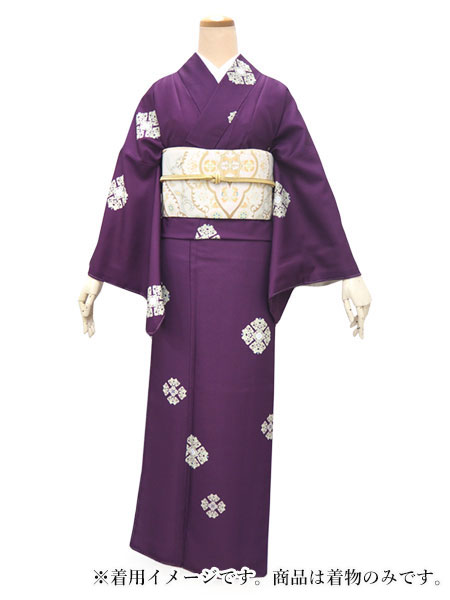 着物 袷 洗える 小紋 S M L 洗える着物 仕立て上がり オリジナル 単品