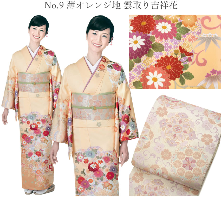 H.L（アッシュ・エル） 訪問着 フルセット 18点 洗える 着物 帯 長襦袢