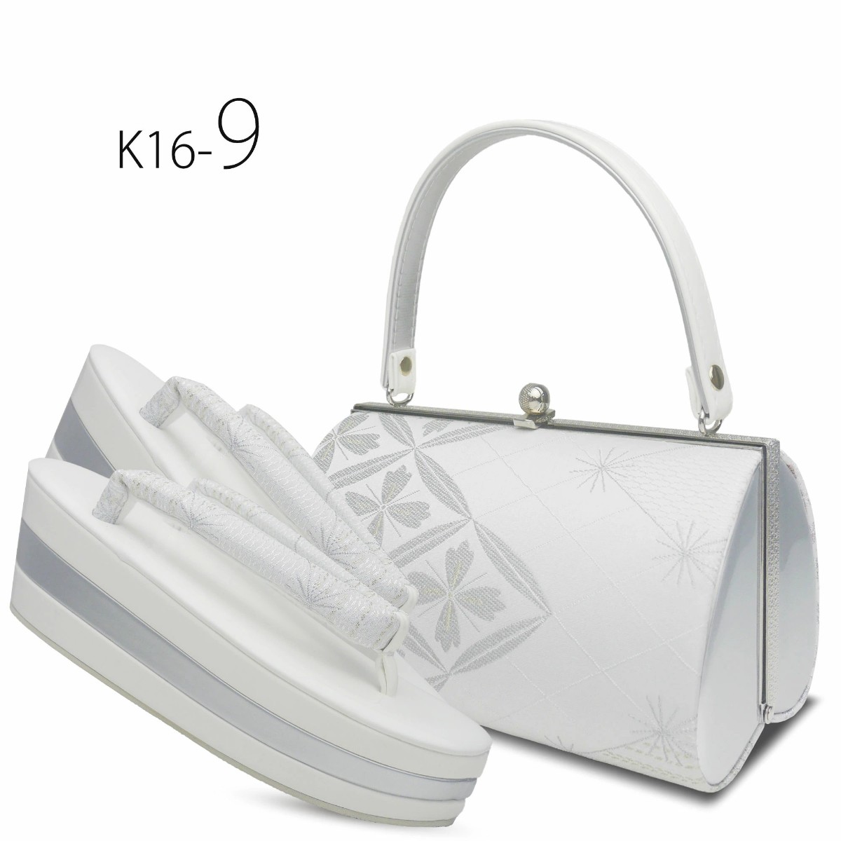 NISHIORI モノトーン 草履バッグセット 7cmヒール 3枚芯 草履 選べる