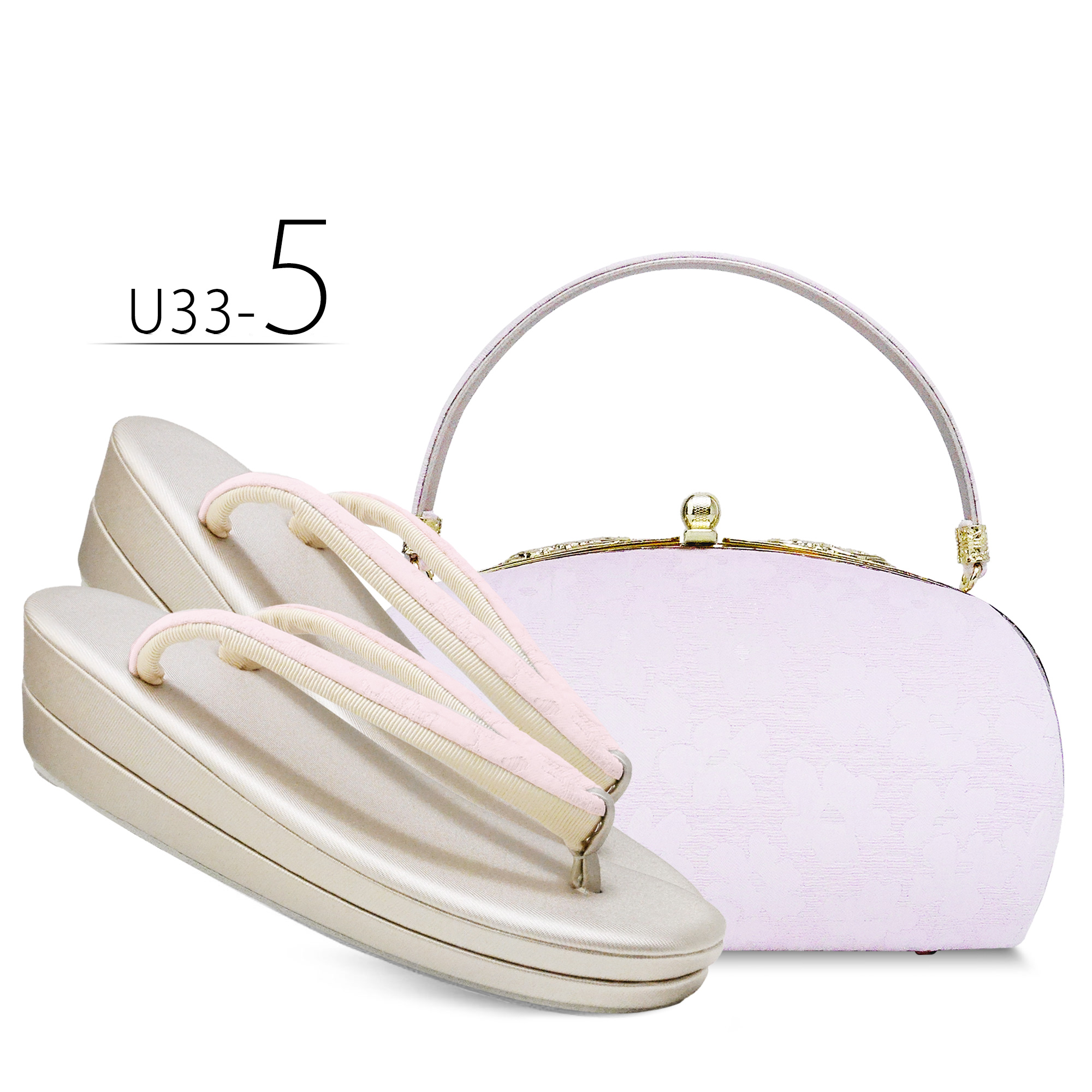 NISHIORI 草履バッグセット 上品無地感 ふくれ織生地が美しい