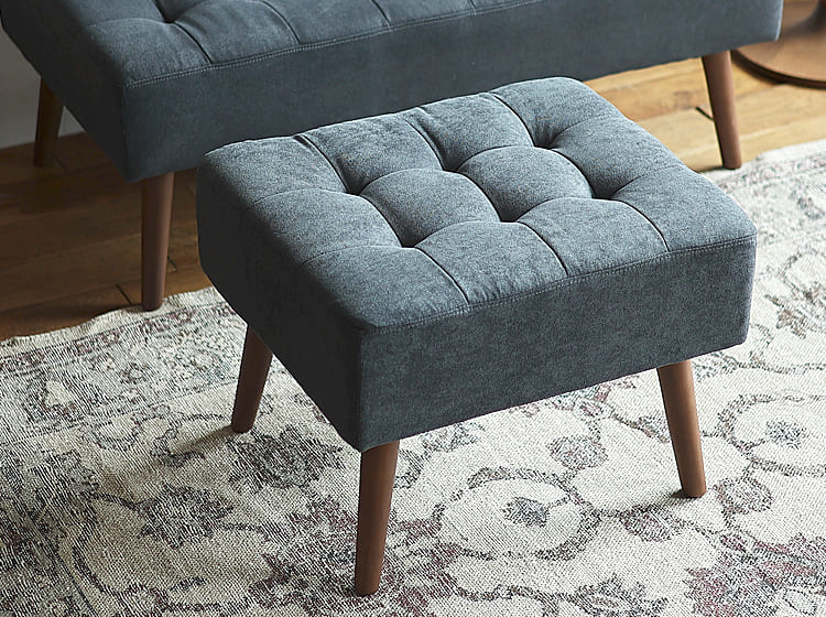 オットマン mild（ミルド）ディープブルータイプ オットマン スツール