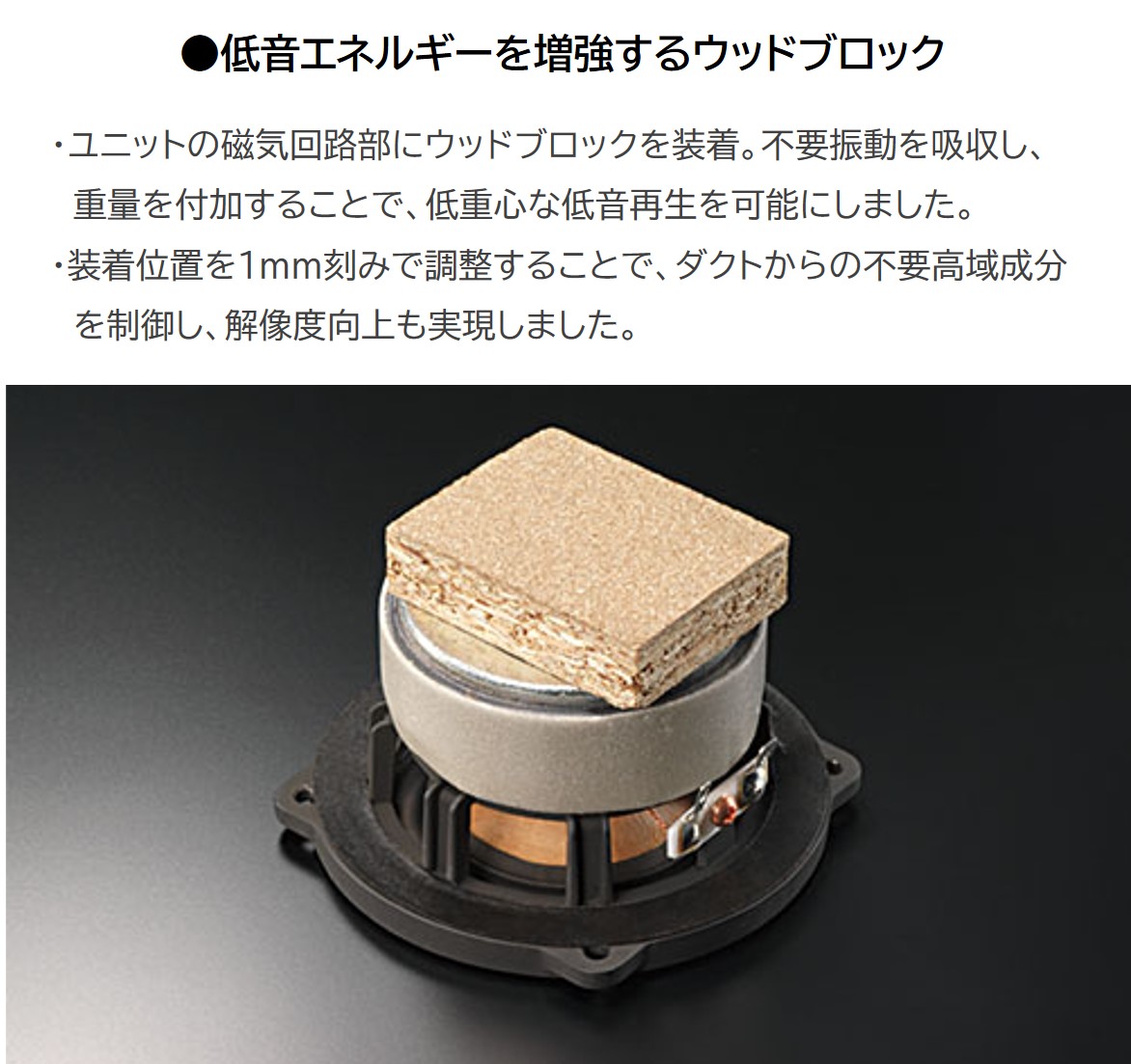 WOOD CONE Victor JVCケンウッド 一体型 ウッドコーン EX-D6 ｜ 高音質