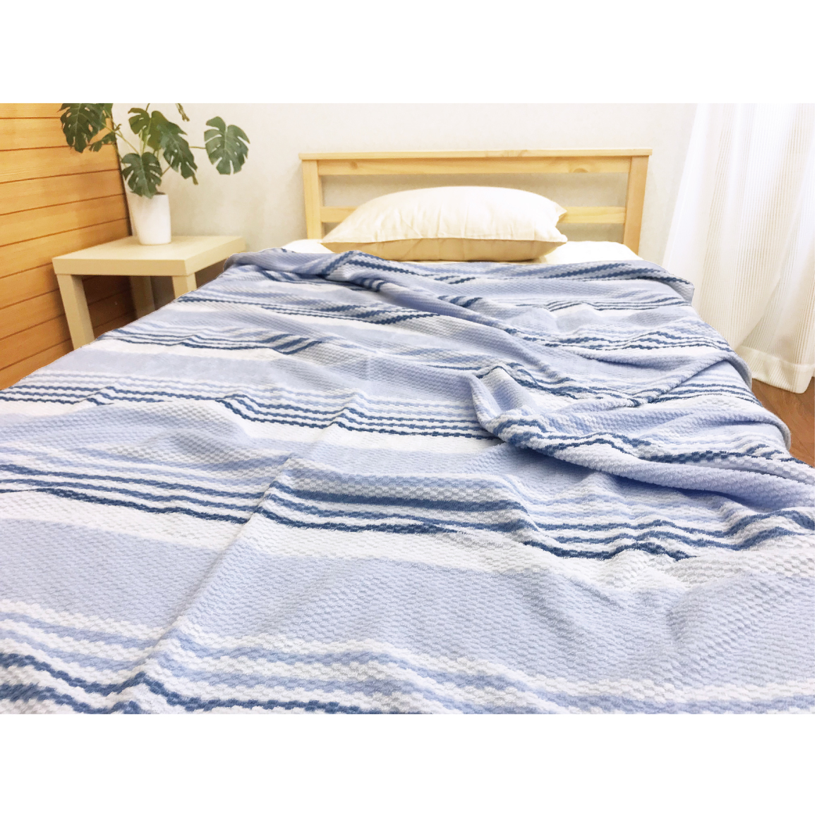 西川（nishikawa） タオルケット シングル 140×190 綿混 吸水速乾 夏