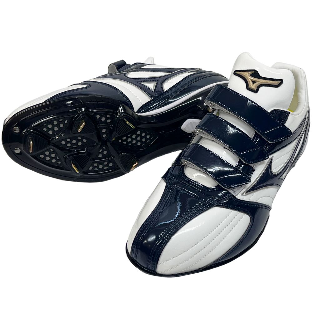 MIZUNO（ミズノ） 【サイズ交換送料無料】ホワイト×ネイビー 野球
