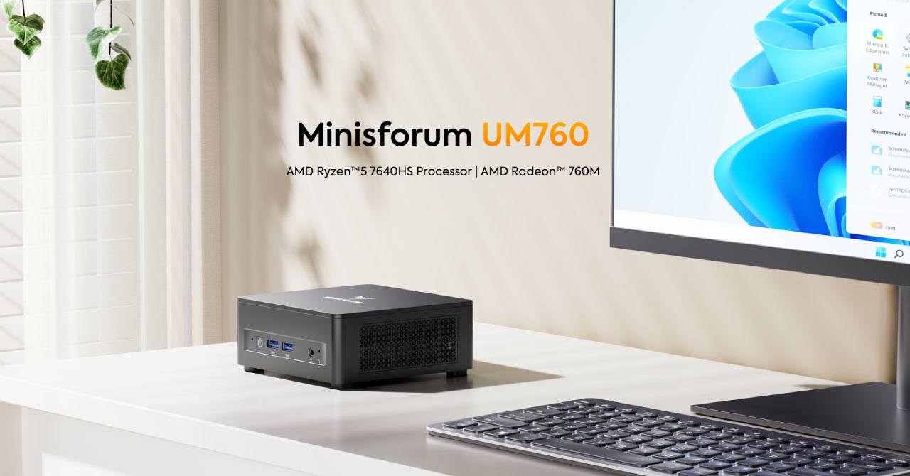 MINISFORUM ミニPC UM760 メモリ32GB ストレージ1TB AMD Ryzen 5