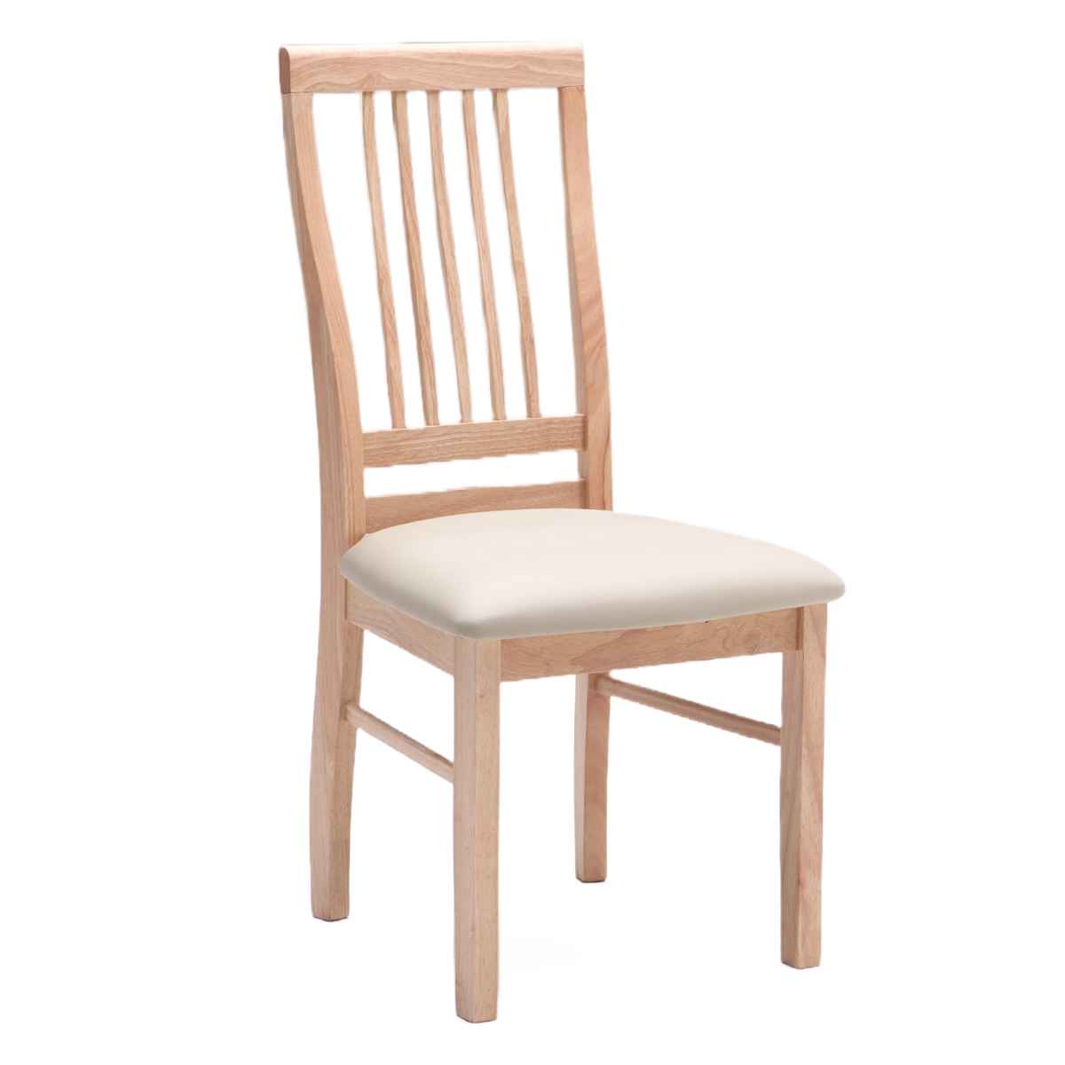 ダイニングチェア 2脚セット 座面高43cm 木製フレーム （ 開梱設置