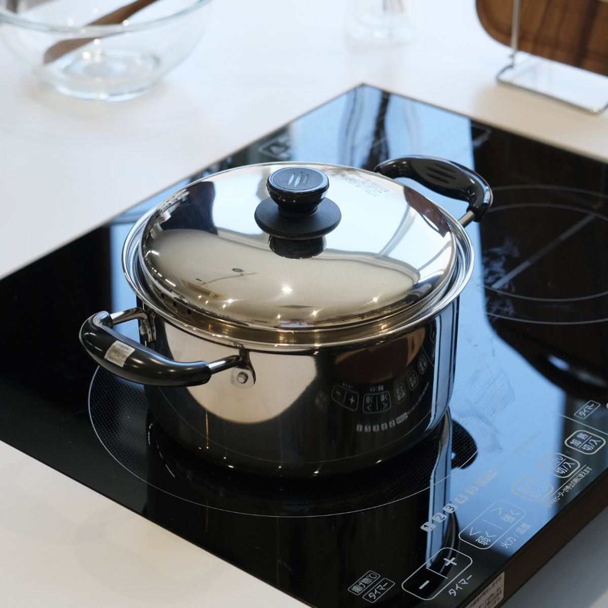 パール金属 両手鍋 ノヴェル ステンレス 18cm IH対応 （ ガス火 IH ih