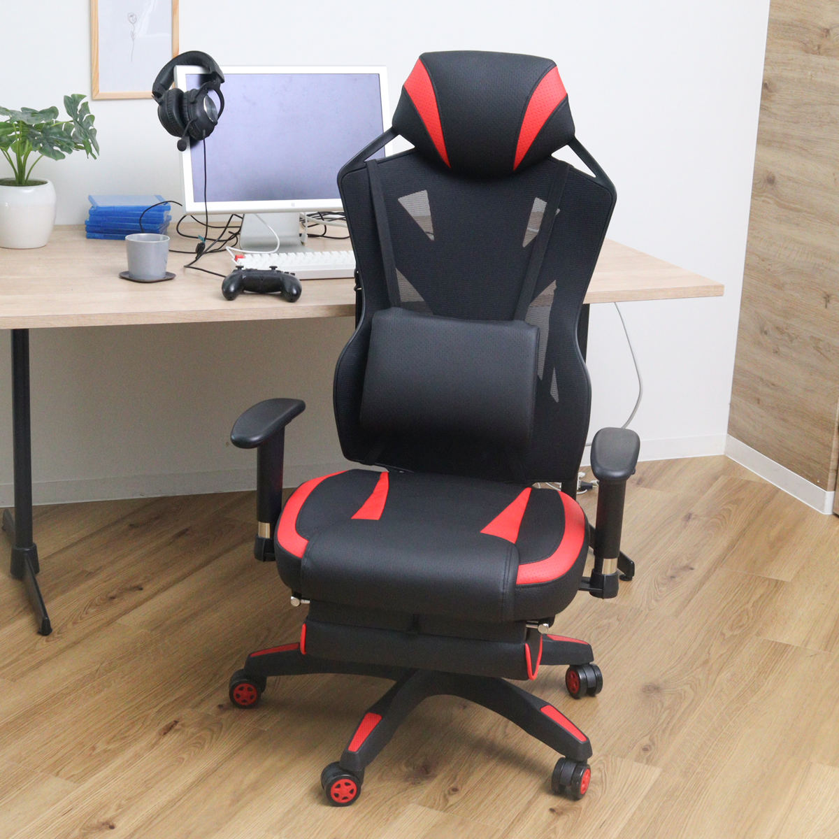 不二貿易（Fuji Boeki） ゲーミングチェア 座面高42〜49cm