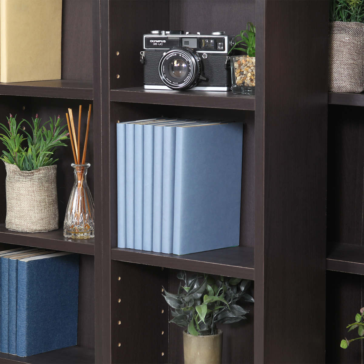 不二貿易（Fuji Boeki） スライド本棚 幅89cm 4段 ダブルスライド 大