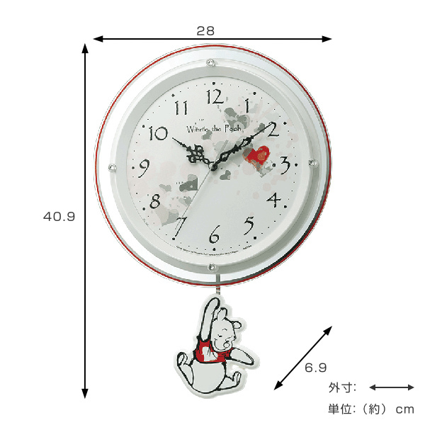 未使用品 ベティブープ ヴィンテージ 振り子時計 レトロ 未使用品