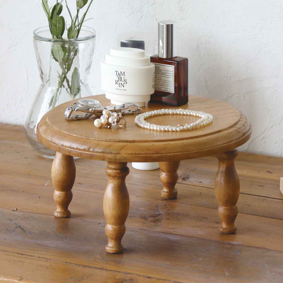 ディスプレイスタンド ナインマーケ パイン ラウンドスタンド S