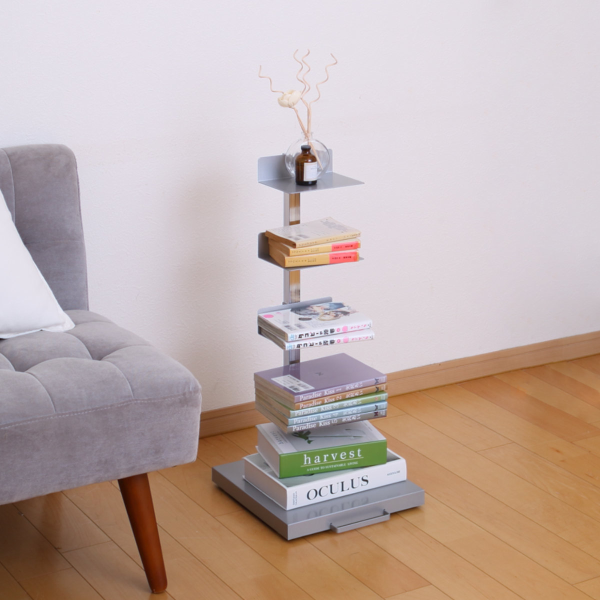 ブックタワー ロータイプ 5段 高さ67.5cm 日本製 Tsum Dockブック