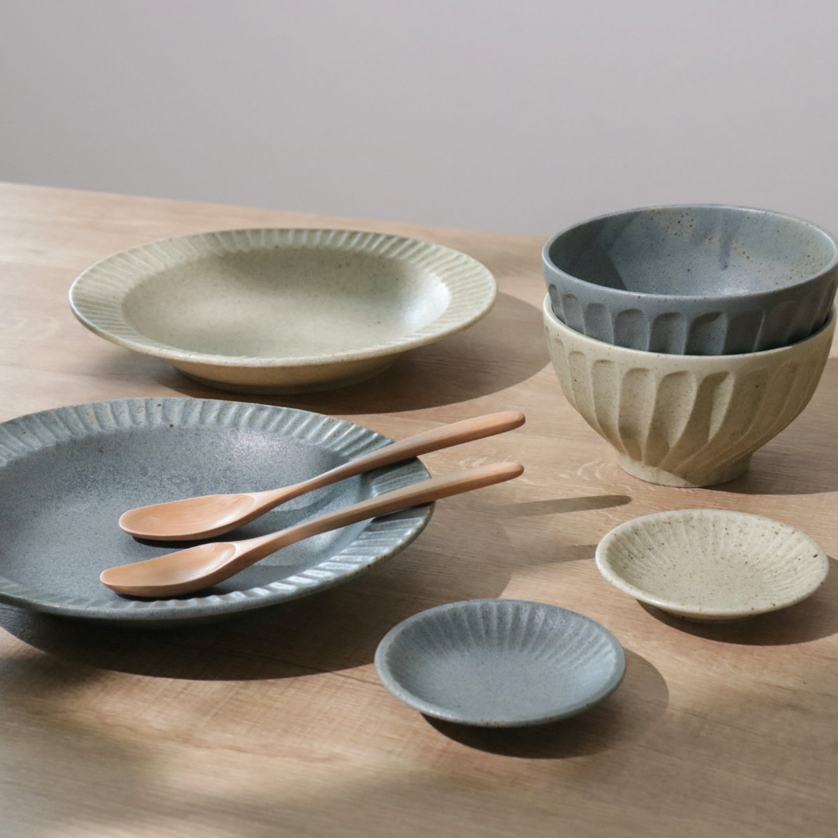 aito製作所 プレート スプーン ペアセット グラッテ 磁器 木製 （ 食洗