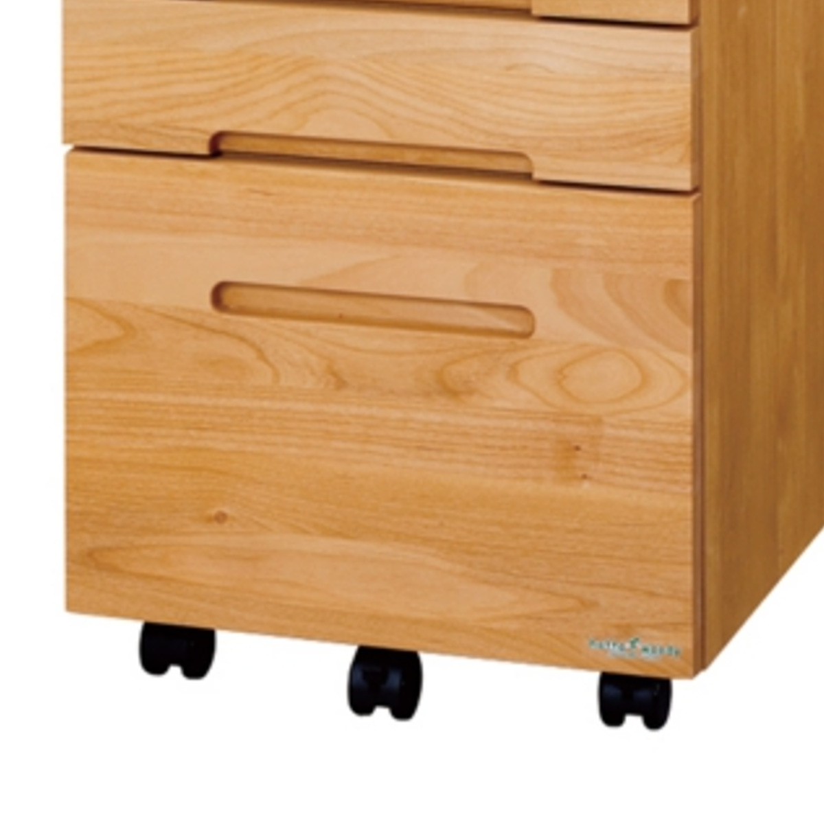 堀田木工所 デスクワゴン キャスター付 3段 幅42.1cm 学習机用 共通袖