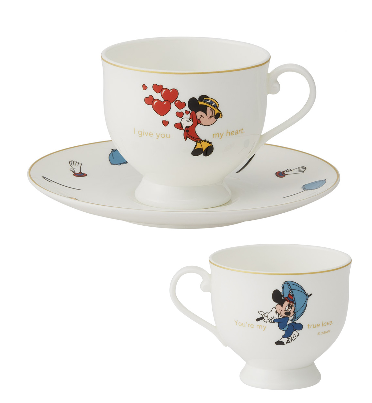 スケーター カップ ソーサー カップ＆ソーサー ミッキー＆ミニー