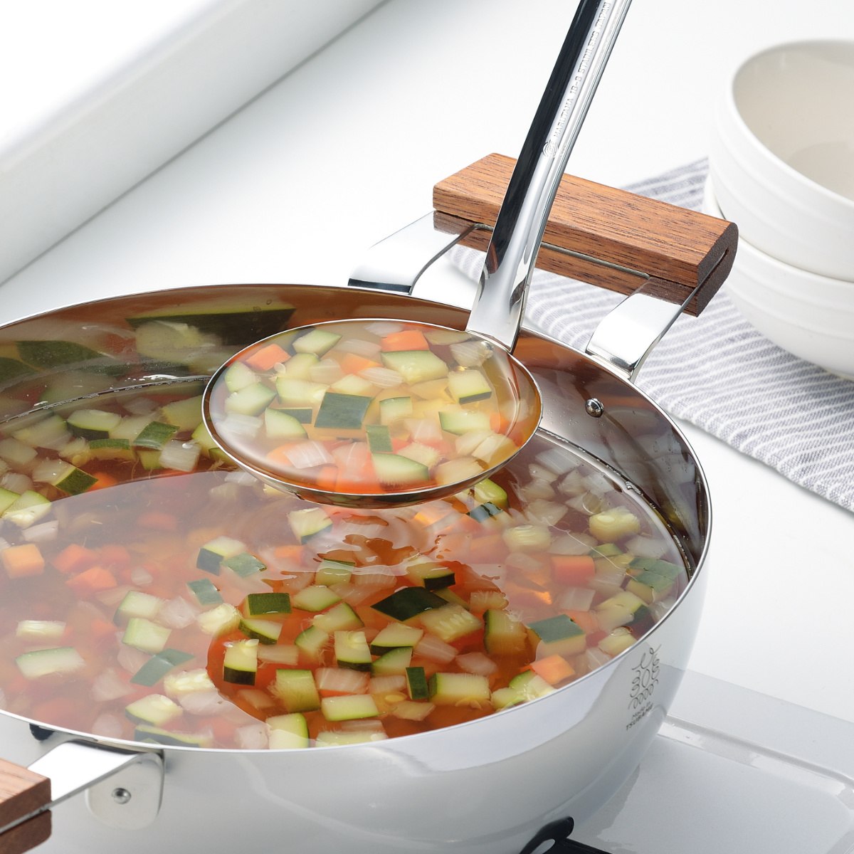 玉虎堂製作所 両手鍋 20cm BENRI鍋 ステンレス製 日本製 （ 燕三条 IH