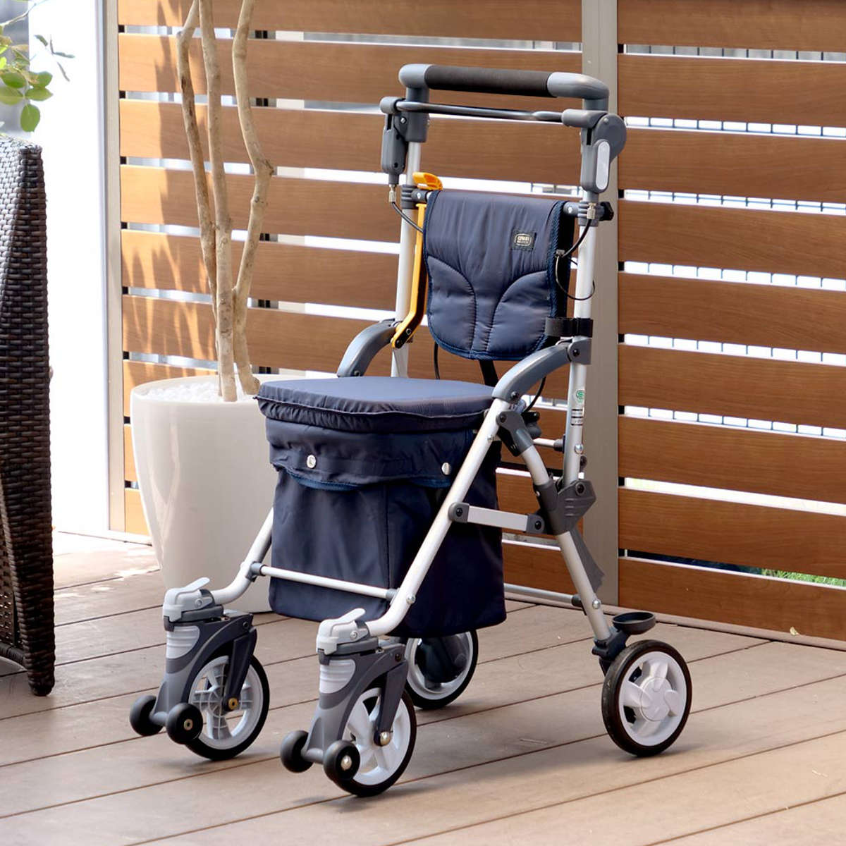 マキテック シルバーカー スルーンボックスN ネイビー 軽量 コンパクト