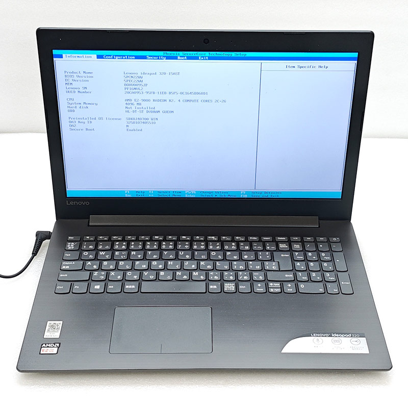 Lenovo（レノボ） ジャンク品 Lenovo ideapad 320-15AST ジャンクPC
