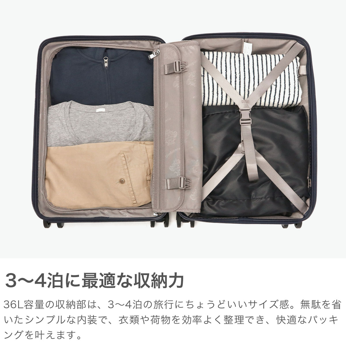 Orobianco オロビアンコ スーツケース TSロック 国内旅行 革 3泊 4泊