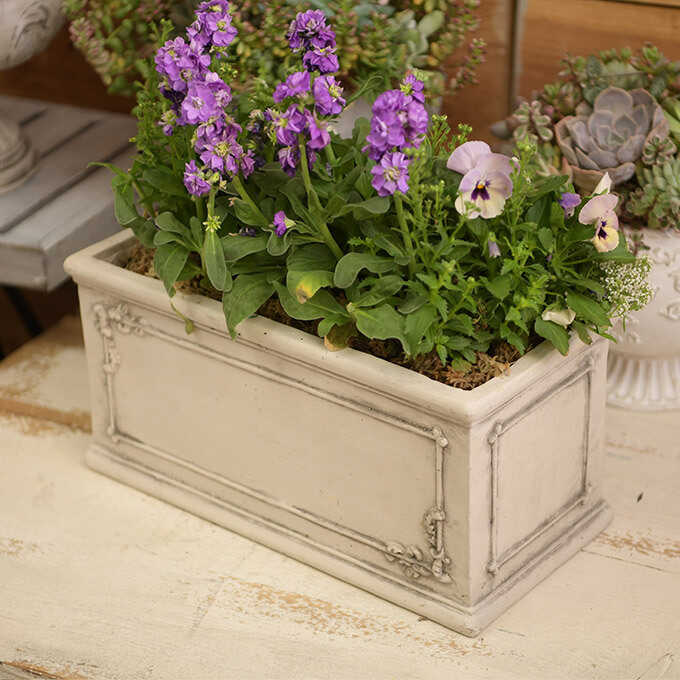 プランター おしゃれ 屋外 アンティーク 鉢 ギリシャ風 フラワーポット