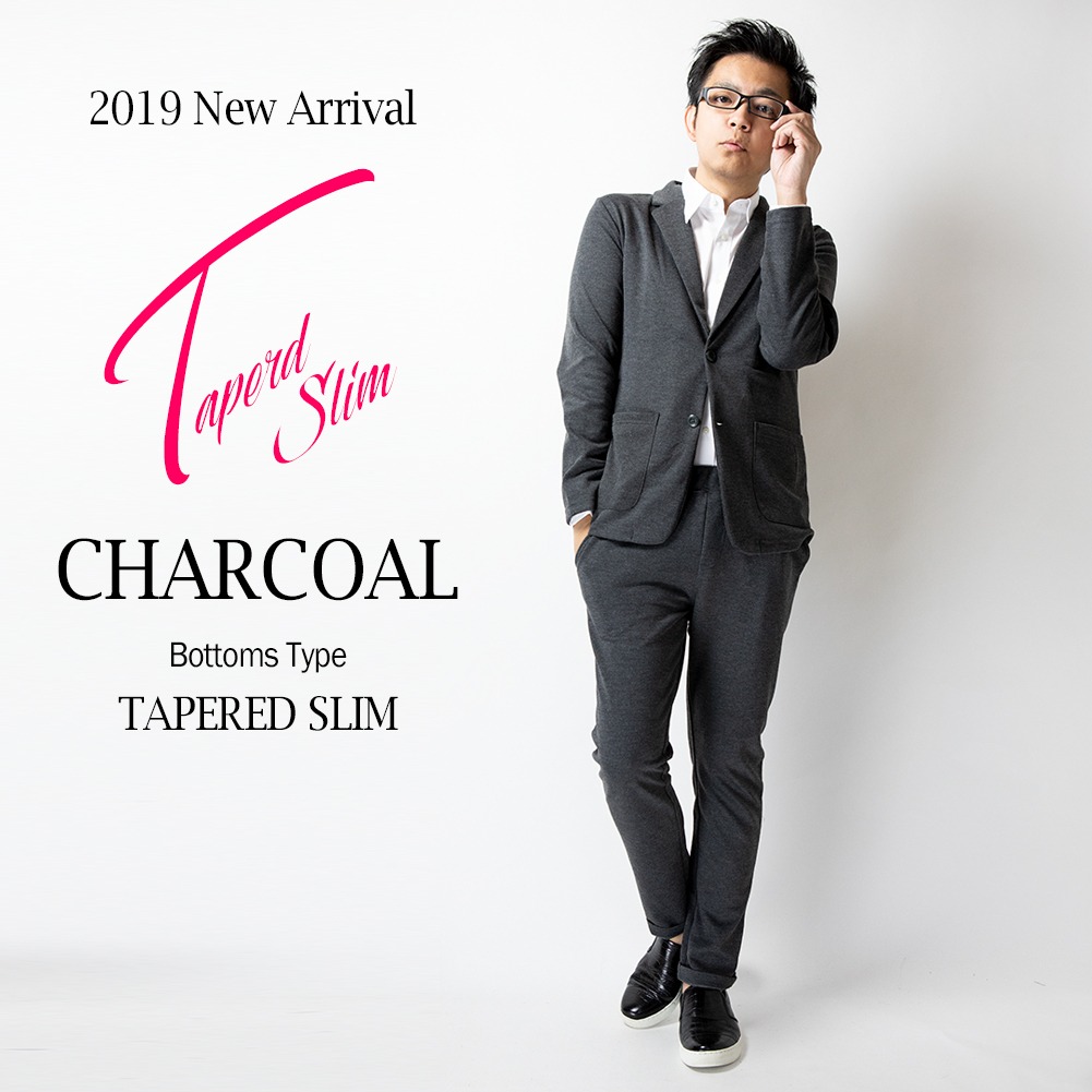 セットアップ メンズ テーラードジャケット ストレッチ 上下セット