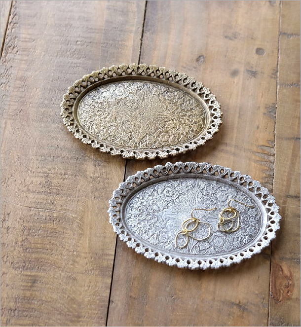 プレート トレー 真鍮 トレイ おしゃれ 小物 皿 小物置き ブラス
