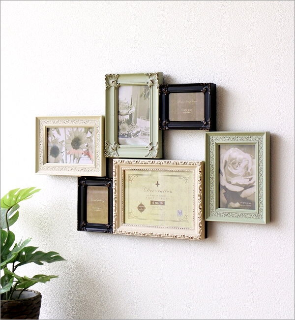 フォトフレーム 壁掛け 写真立て 卓上 複数 おしゃれ かわいい 多面