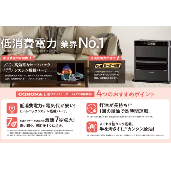 CORONA（コロナ） 石油ファンヒーター FH-CWZ36BYG-KG WZシリーズ