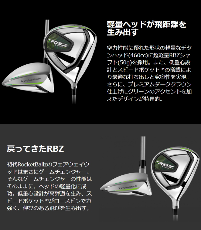 TaylorMade（テーラーメイド） RBZ SPEEDLITE レディース クラブセット