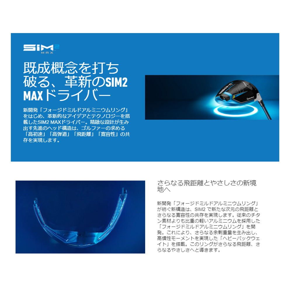 TaylorMade（テーラーメイド） 【USモデル／ヘッド単体】 SIM2 MAX