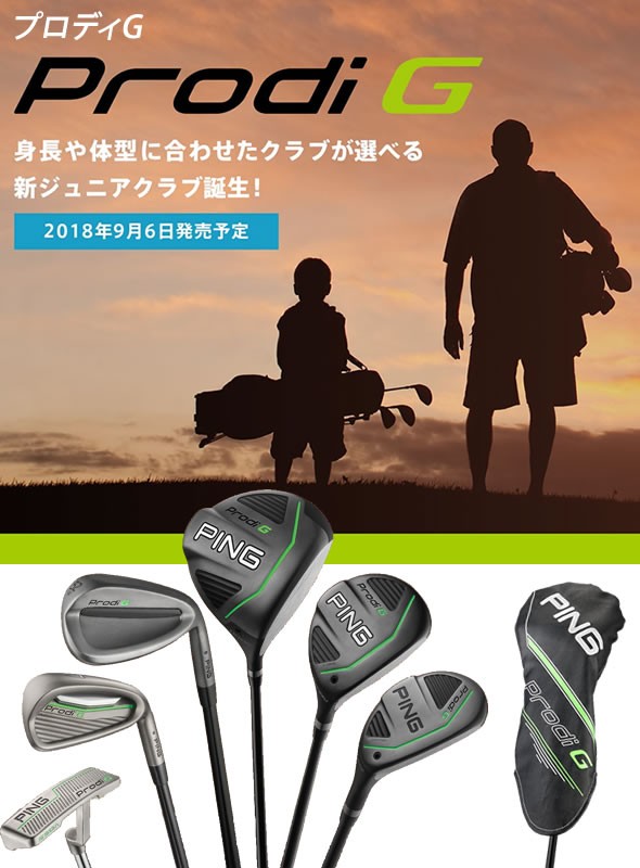 PING（ピン） ジュニア用 ゴルフクラブセット 9本セット バッグ付き