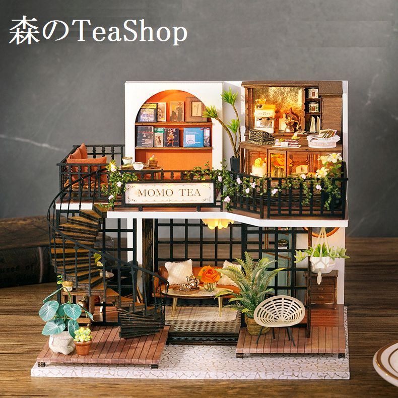 ドールハウス キット 森の喫茶店 手作り ティーショップ 子供