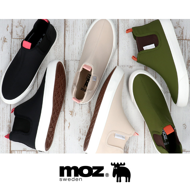 moz（モズ） サイドゴアブーツ レディース 防水 軽量 サイドゴア 歩き