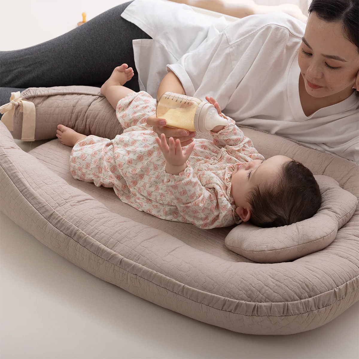 mofua イブル ベッドインベッド 赤ちゃん ベビー 綿100％ 洗濯 添い寝