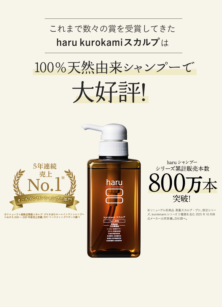 haru（ハル） シャンプー さわやかな使い心地の新シャンプー「kurokami