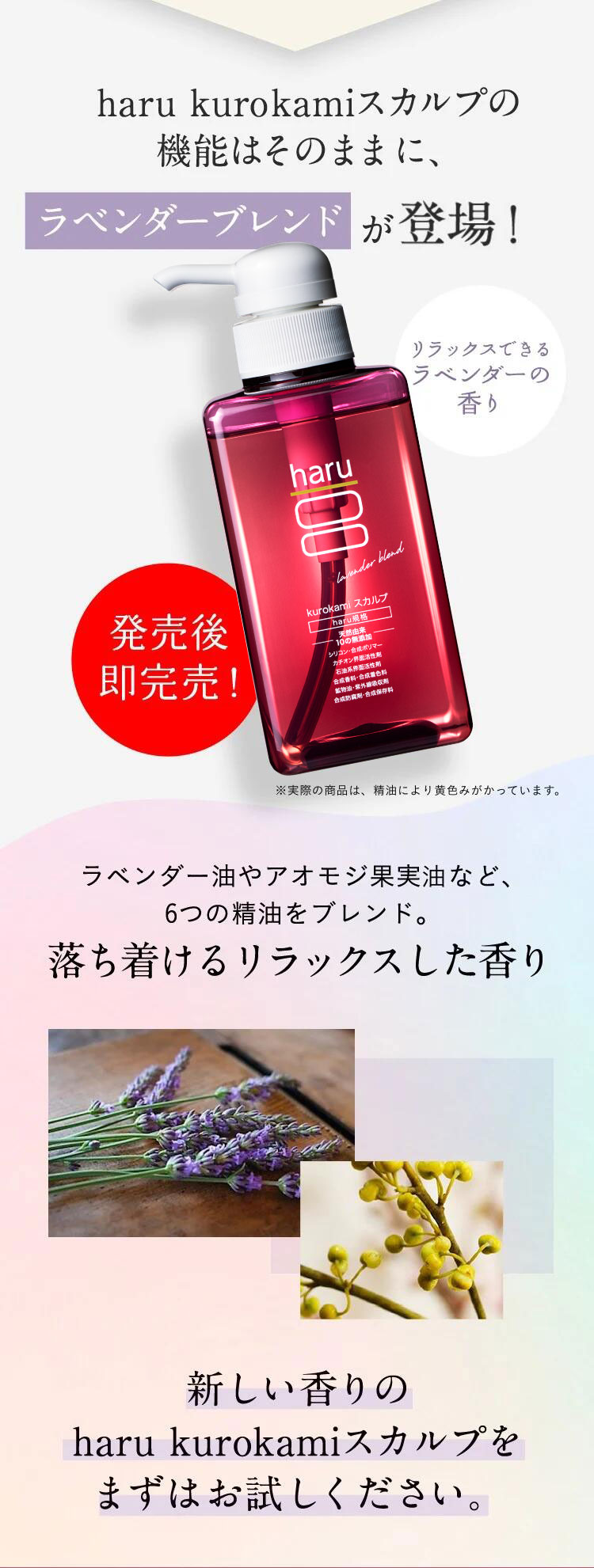 ☆haru kurokami スカルプシャンプー 3本セット haru（ハル