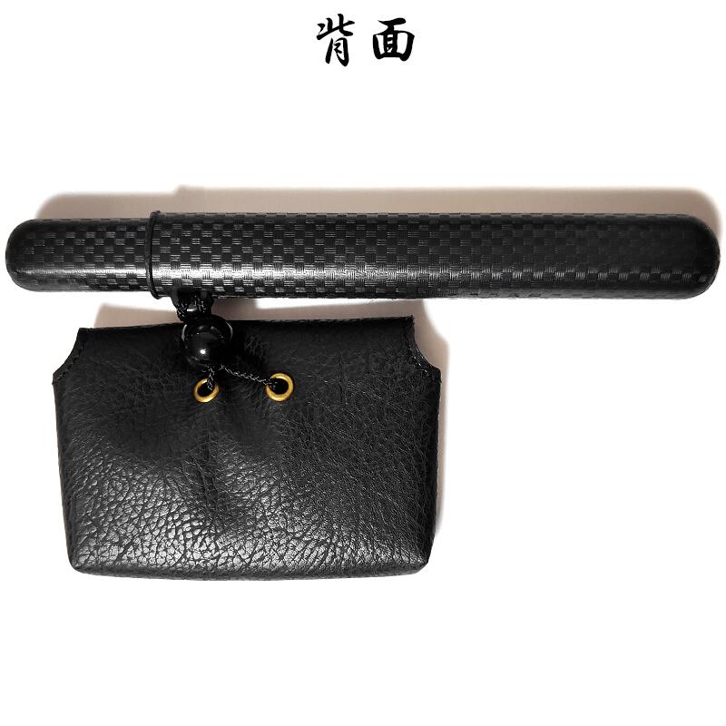 煙管入れ 宝船かます 腰差し煙草入れ 小 黒 一本用 ブラック 喫煙具 叺
