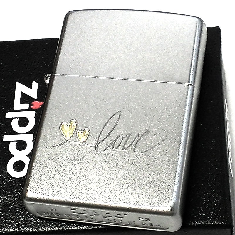 ZIPPO（ジッポー） ライター love ハート ジッポ シルバー かわいい