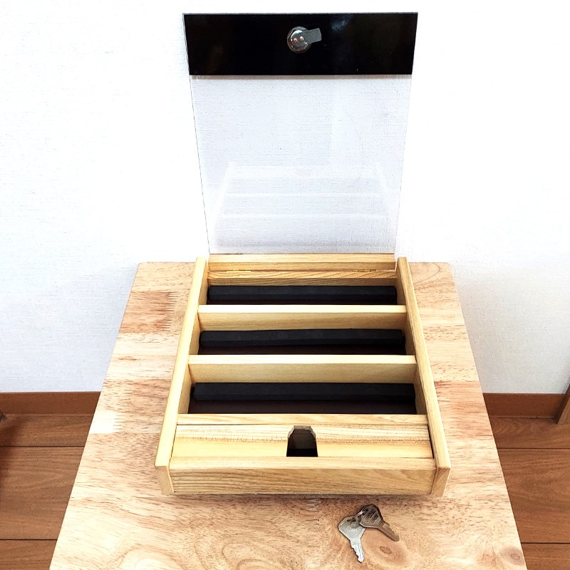 ZIPPO（ジッポー） ライター コレクションケース 三段 木製 一点物