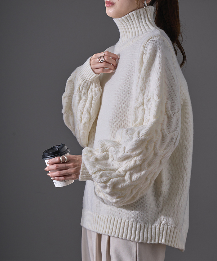 HUG.U（ハグユー） ニット レディース トップス タートルネック