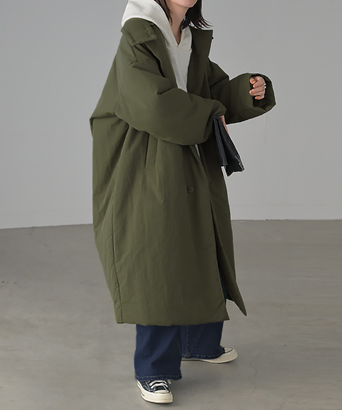 HUG.U（ハグユー） アウター 中綿 ロングコート ロング レディース