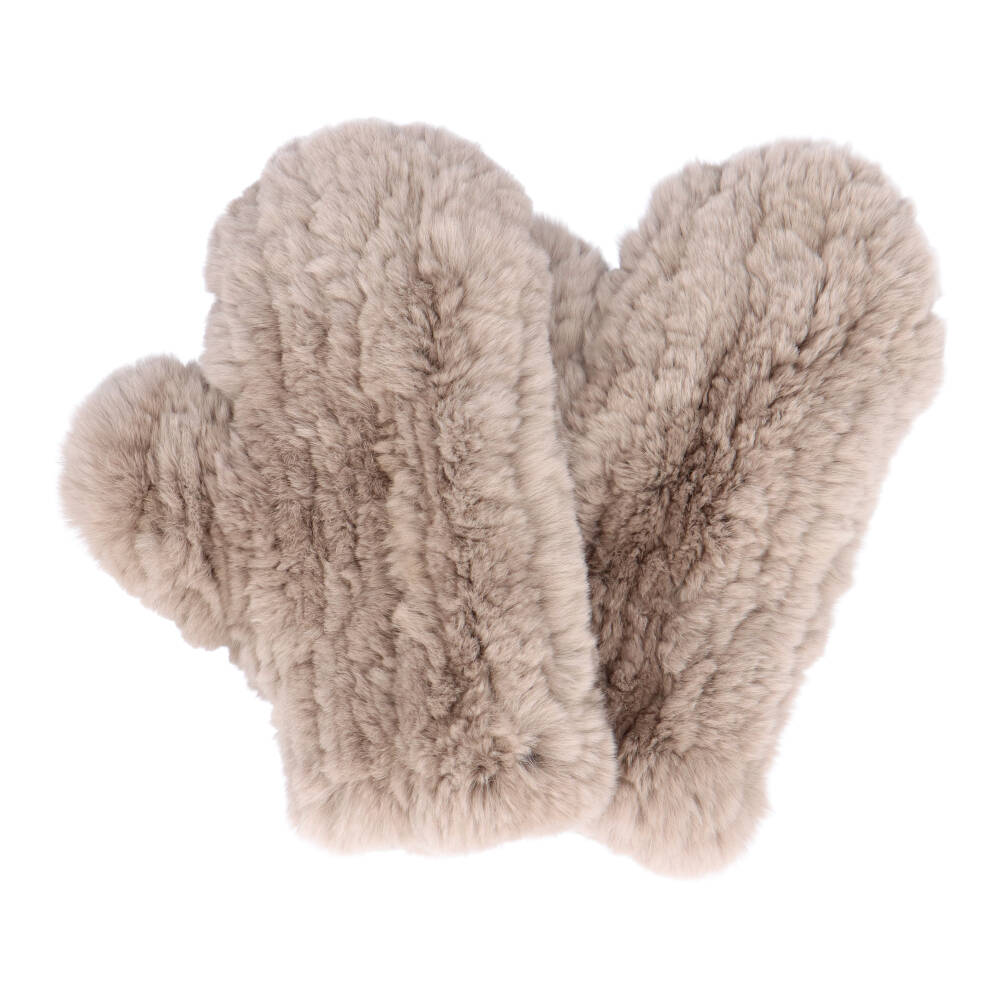 レッキスラビット ファー ミトン グローブ 手袋 アームウォーマー 指