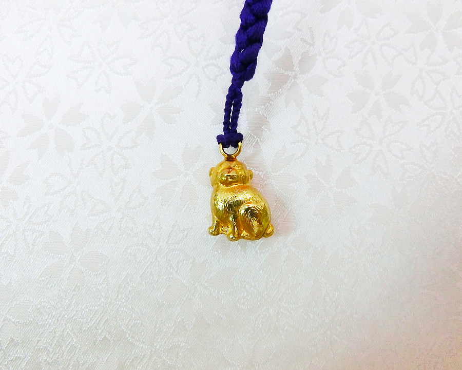 根付 戌 犬｜18金製アクセサリー : HIKARI GALLERYヤフー店 - 通販