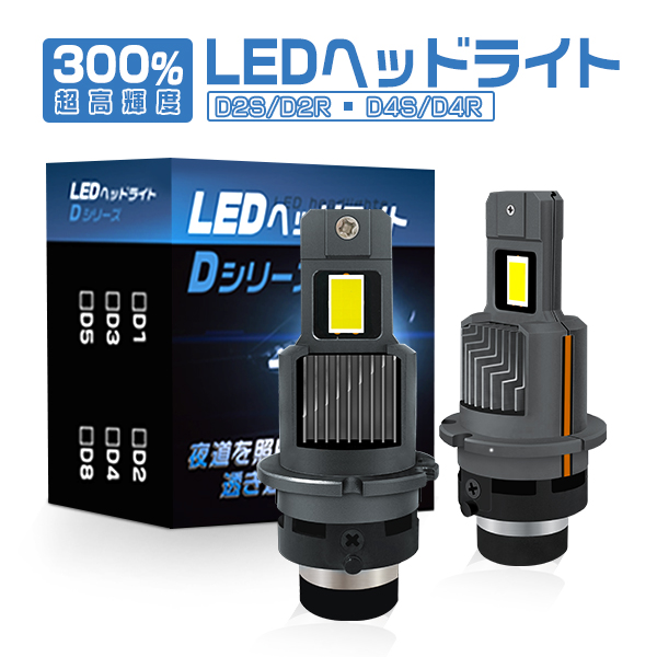 HIKARI エブリィワゴン DA17W LEDヘッドライト D4R12800LM 車検対応